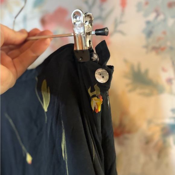 Vintage Floral Black Skirt - Picture 4 of 9